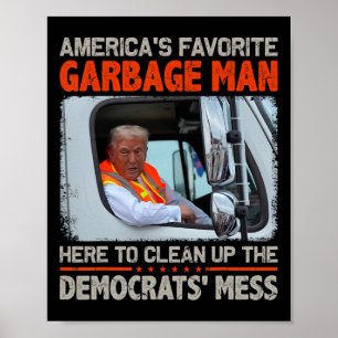 Poster Eleição Trump 2025 Orgulhoso de Ser Voto de Lixo T