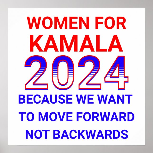 Poster Eleições 2024 para Kamala Harris (Frente)
