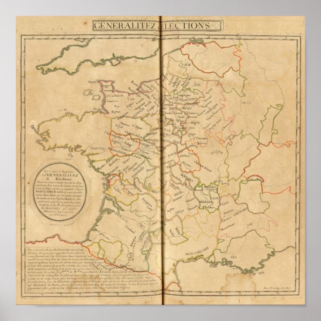 Pôster Eleições gerais na França (Frente)