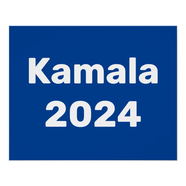 Pôster Eleições Presidenciais De Kamala 2024 (Frente)