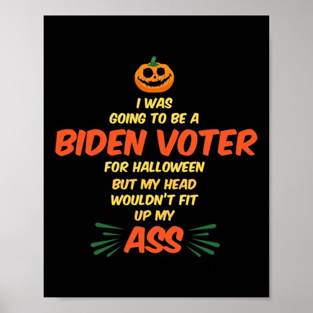 Poster Eleitor de Biden Anti Democrata e Liberal Eleitor  (Frente)