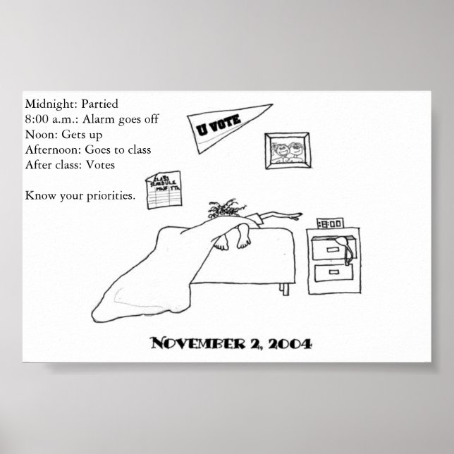 Pôster Eleitor estudantil (Frente)