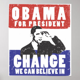 PÔSTER ELEJA OBAMA 2008