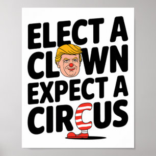 Poster Eleja um Palhaço Espere um Circo Crítica Trump 202