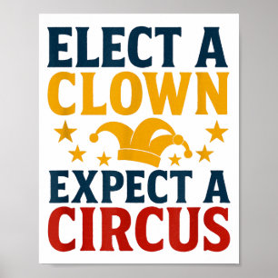 Poster Eleja Um Palhaço Espere Um Circo Divertido