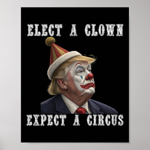 Poster Eleja Um Palhaço Espere Um Circo Divertido Anti Tr