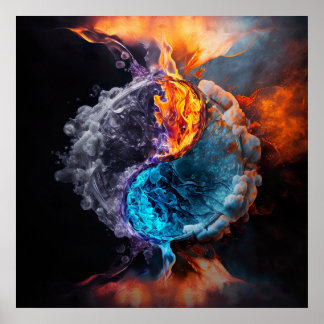 Poster Elemental Yin Yang