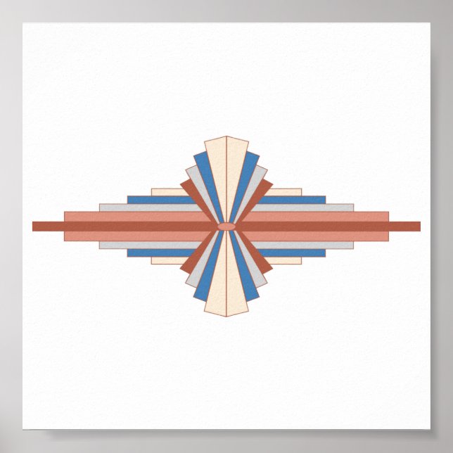 Poster Elementos de deco de arte em ouro rosa, castanho e (Frente)