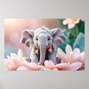 Poster Elephant Animal Fun Fantastic Surreal Willife