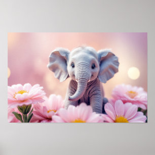 Poster Elephant Animal Fun Fantastic Surreal Willife