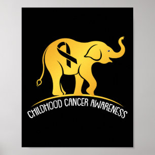 Poster Elephant Chilhood Cancer Awarness Guerreiro da Fit