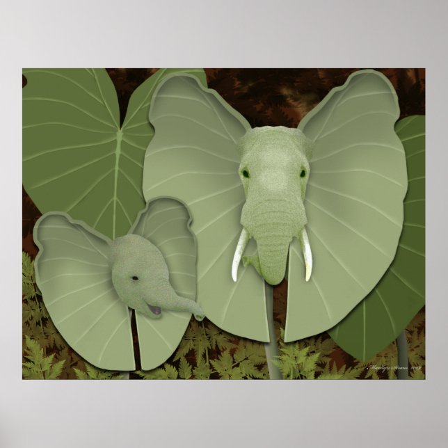 Poster Elephant Ears Fantasy Plant (Frente)