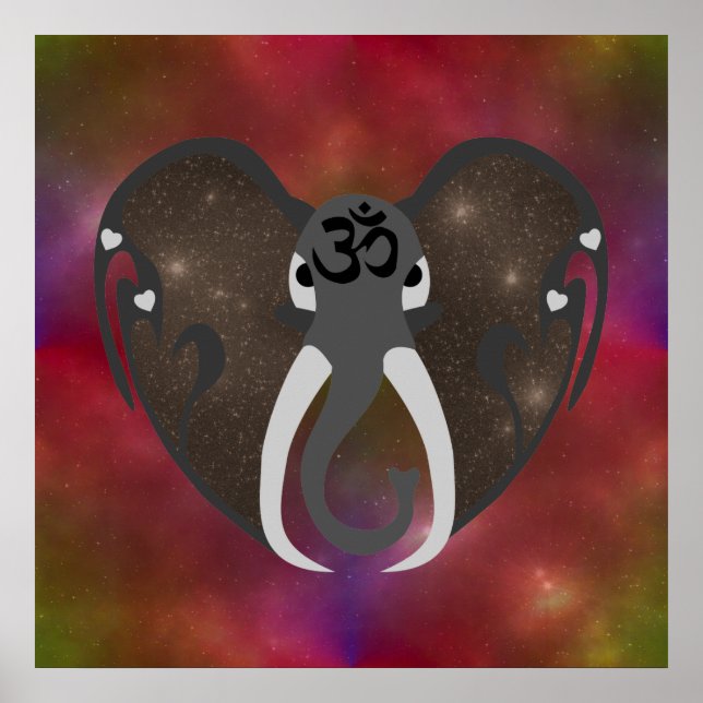 Pôster Elephant Listening to the Cosmos (Frente)
