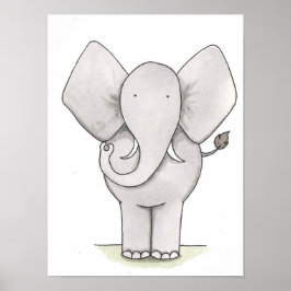 Pôster Elephant Nursery Art