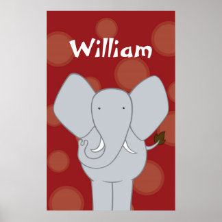Poster Elephant Nursery Boy ou Girl