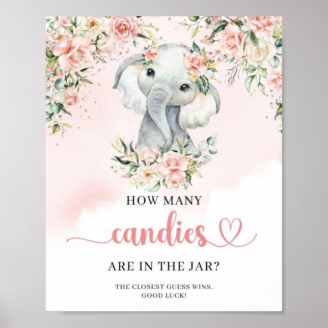 Poster Elephant Quantas Candies Estão No Jar game (Frente)