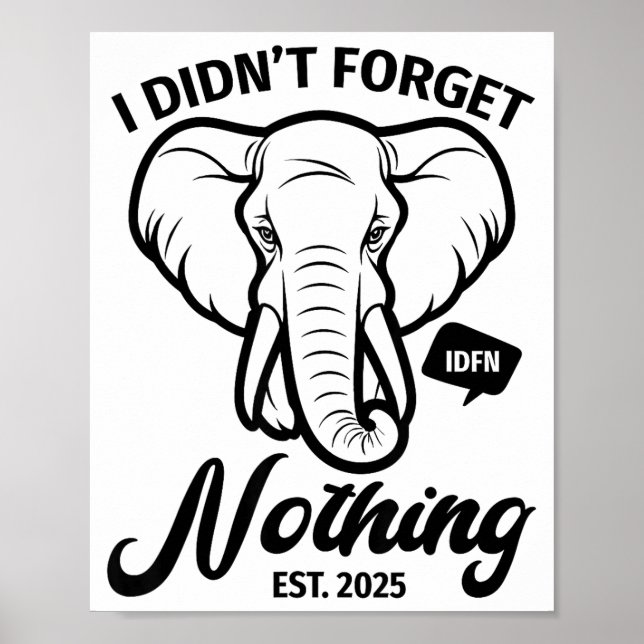 Poster Elephant Quote, Elephant Lover, Elephant Zoo Anima (Frente)