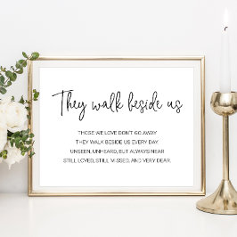 Poster Eles Andam ao Nosso Lado Poema de Casamento Memori