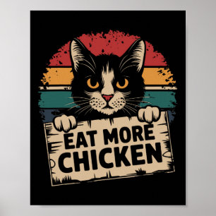 Poster Eles Estão Comendo Os Animais de Estimação dos Gat
