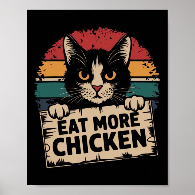 Poster Eles Estão Comendo Os Animais de Estimação dos Gat (Frente)