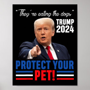 Poster Eles Estão Comendo Os Cães Trump 2025 Debyte Prote