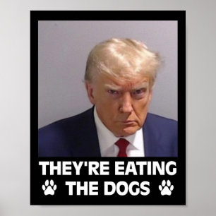 Poster Eles Estão Comendo Os Cães Trump 2025 Eleição Amér