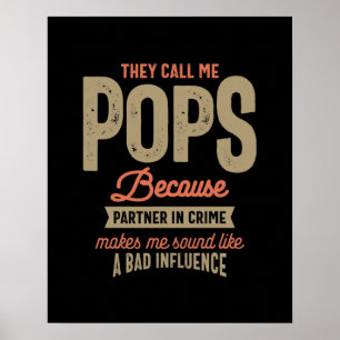 Poster Eles Me Chamam De Pop Porque Parceiro No Crime