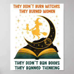Poster Eles Não Baniram Livros, Eles Baniram O Pensamento