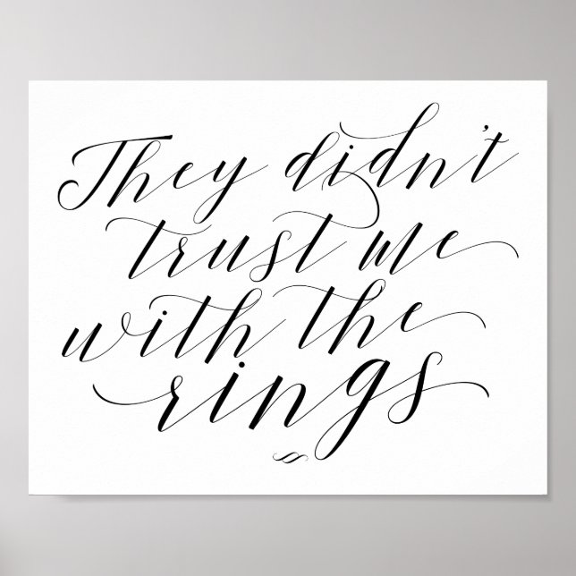 Poster Eles não confiavam em mim para tocar o sinal profi (Frente)