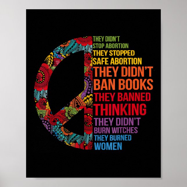 Poster Eles não pararam o aborto, pararam o Femini seguro (Frente)