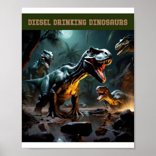 Poster Eles são diesel Bebendo
