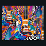 Pôster Elétrica Guitar Music Pop Art 60s Jokers Wild<br><div class="desc">Pop de Música de Violão Elétrica - Jokers Wild por Juleez. Arte pop de 60 anos de arte original de Juleez</div>