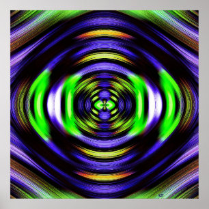 Poster elétrico da mosca