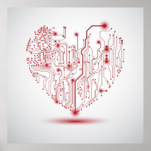 Poster elétrico do coração