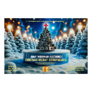 Pôster Eletrônicos de Câmera Férias de Natal Poster