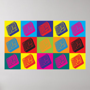 Poster Eletrônicos Pop de arte