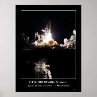 Pôster Elevação da Colúmbia Espacial - 1º de março de 200