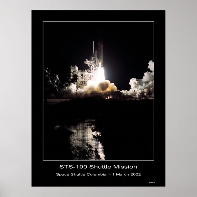 Pôster Elevação da Colúmbia Espacial - 1º de março de 200 (Frente)
