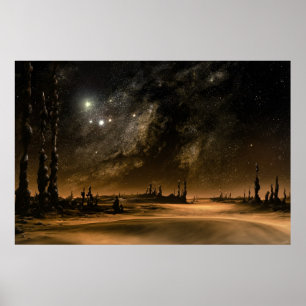 Pôster Elevação da galáxia