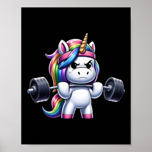 Poster Elevação de Peso da Malhação do Unicorn Gym