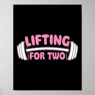 Poster Elevação Para Dois - Elevação De Peso De Gym De Wo