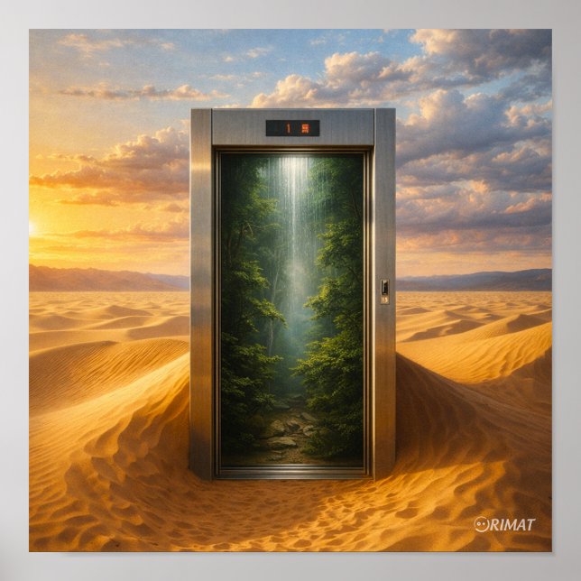 Poster Elevador do Deserto (Frente)