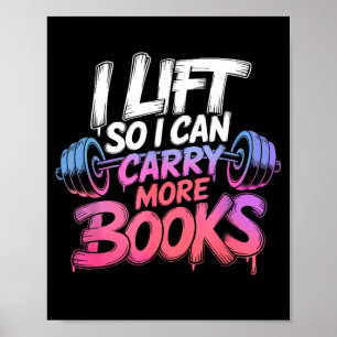 Poster Elevador Pode Transportar Mais Livros Amantes Da L