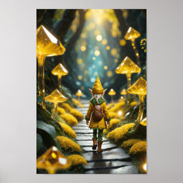Poster Elf de Cristal Amarelo