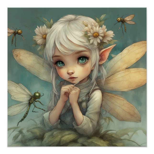 Pôster Elf e Dragonfly 2 (Frente)