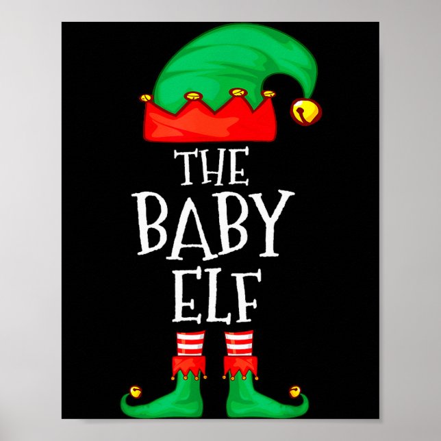 Poster Elf Family Christmas Funny The Baby Elf Sweater Bo (Frente)
