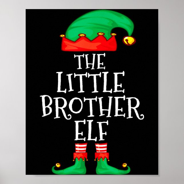 Poster Elf Family Christmas Little Brother Elf Sweater Me (Frente)