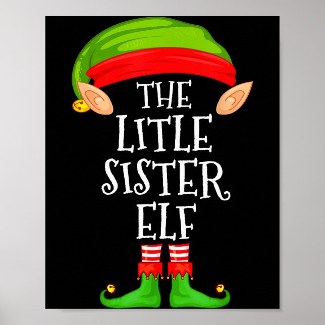 Poster Elf Family Christmas Little Sister Elf Sweater Mat (Frente)