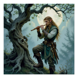 Pôster Elf Flute Poster