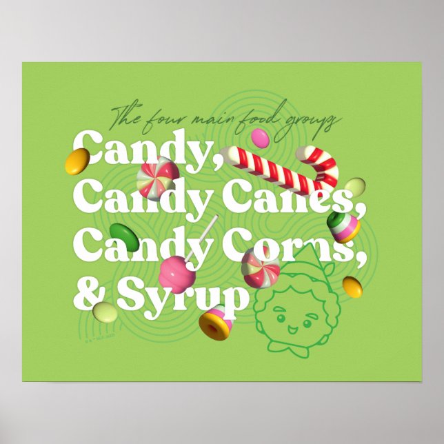 Poster Elf o Filme | Os Quatro Principais Grupos De Comid (Frente)